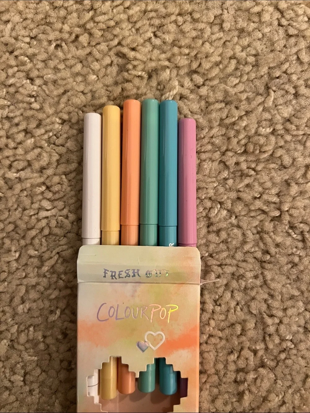Colourpop Fresh Out BFF Crème Gel Liner Kit - Yellow, Orange, Teal, Blue, Purple